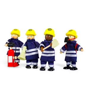 New Firefighters and Accessories Wooden Toy Cars For Children