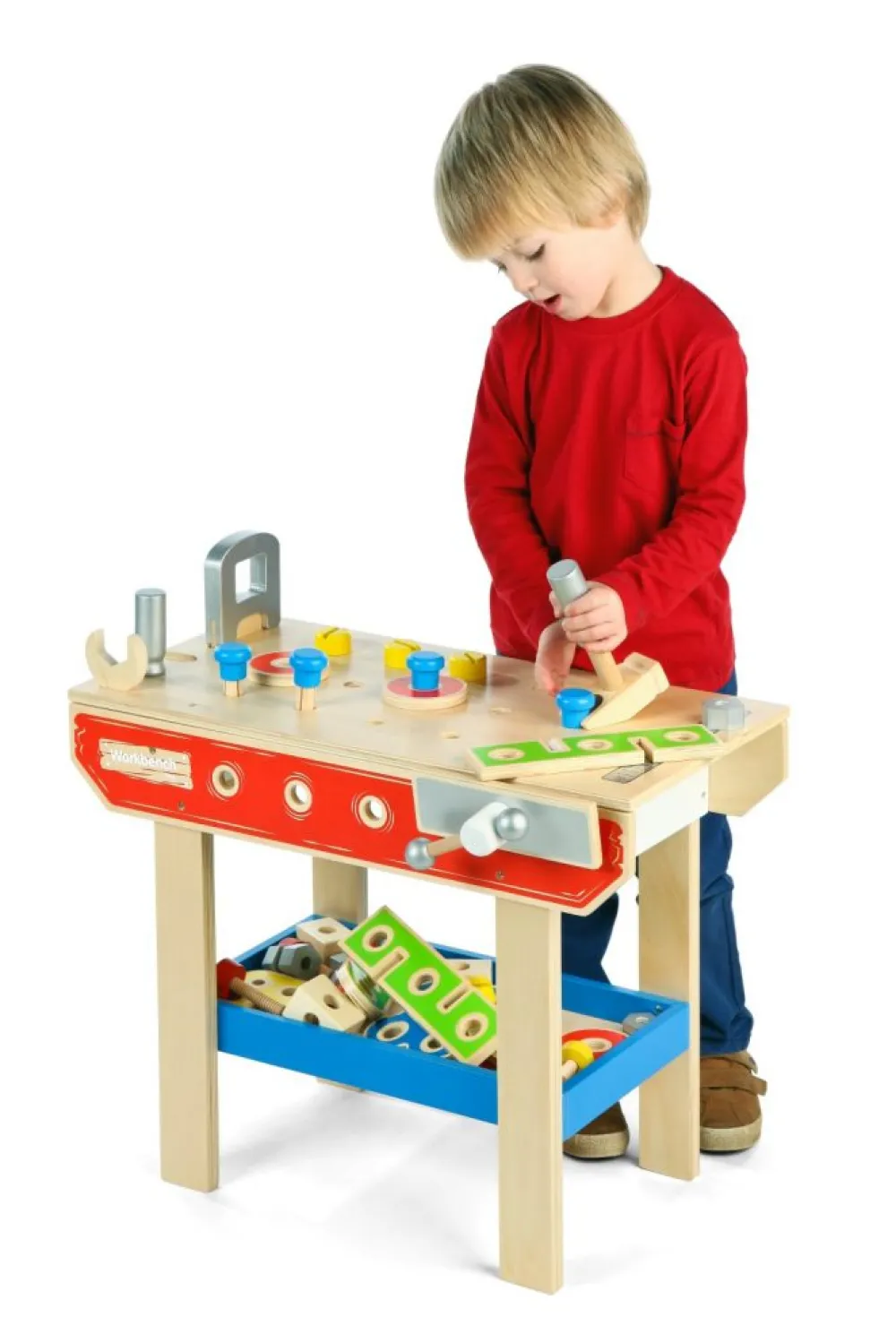 tidlo_kids_workbench_2.webp Clearance Kids Workbench Traditional Wooden Toys | Toy Workbenches