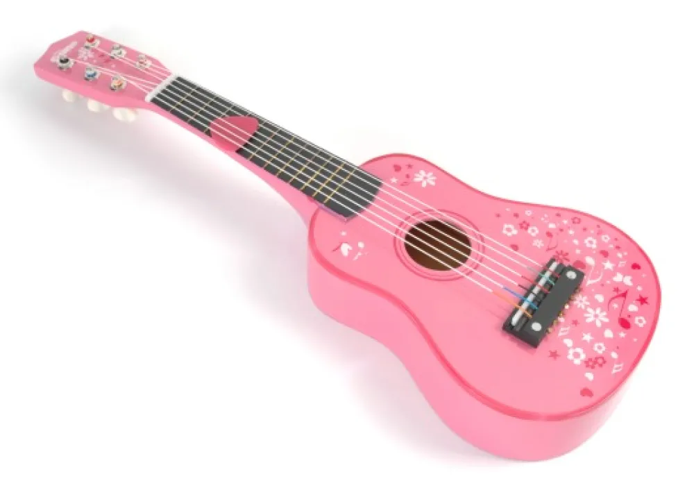 tidlo_pink_guitar_0.webp New Pink Guitar Traditional Wooden Toys | Gifts For 5 Yr Olds