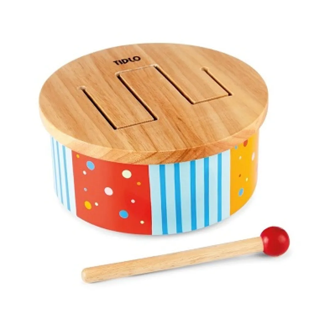 tidlo_rainbow_drum_0.webp Sale Rainbow Drum Best Gifts For 1 - 2 Year Olds | Toy Musical Instruments