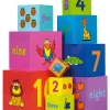 Hot Stacking Rainbow Animal Cubes Wooden Puzzles And Activity Toys | Traditional Wooden Toys