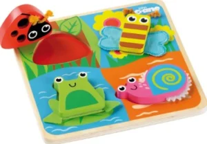 Hot Touch and Feel Bugs Puzzle Wooden Puzzles And Activity Toys | Children's Wooden Puzzles