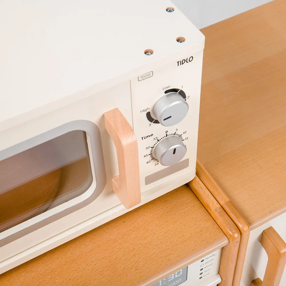 tidlo_white_play_kitchen__4.webp Discount White Play Kitchen Bundle Kids Play Shop Cook And Share | Wooden Toy Food Sets