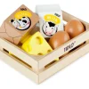 Outlet Wooden Eggs and Dairy Play Shop Cook And Share | Wooden Toy Food Sets