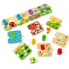 New 1-10 Tile Puzzle Wooden Puzzles And Activity Toys | Children's Wooden Puzzles
