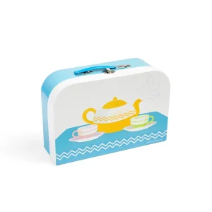 Sale Tin Tea Set Play Shop Cook And Share | Wooden Toy Food Sets