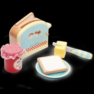 Fashion Toaster Set by Play Shop Cook And Share | Wooden Toy Food Sets