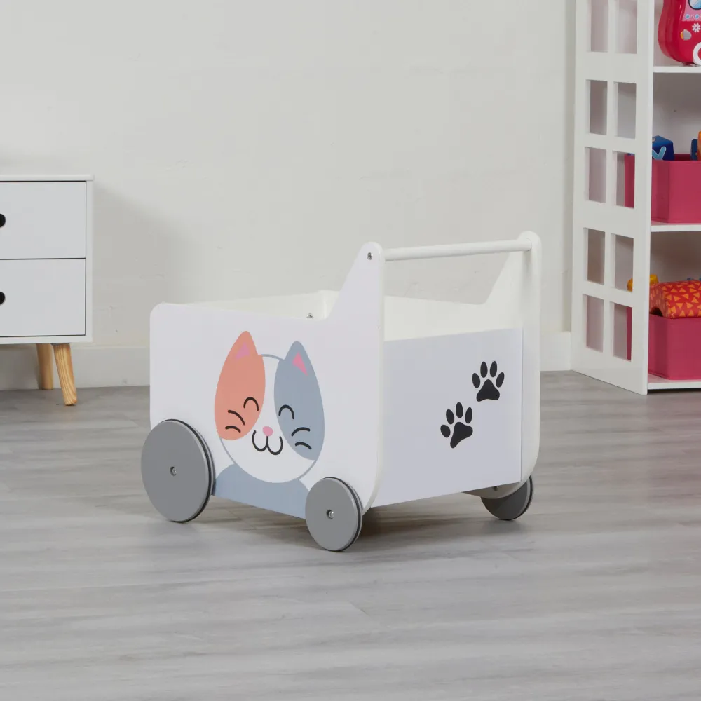 toddler_wooden_push_along_5.webp Hot Toddler Wooden Push Along Walker | Cat and Dog Push Along Kids Kid’s Furniture | Baby Walkers