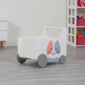 Hot Toddler Wooden Push Along Walker | Cat and Dog Push Along Kids Kid’s Furniture | Baby Walkers