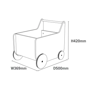 Hot Toddler Wooden Push Along Walker | Cat and Dog Push Along Kids Kid’s Furniture | Baby Walkers