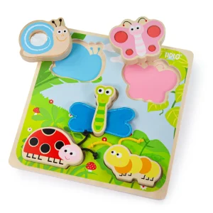 Discount Touch and Feel Puzzle (Insects) Wooden Puzzles And Activity Toys | Children's Wooden Puzzles