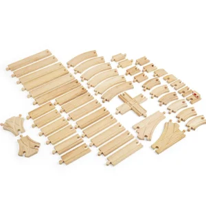 New Train Track Expansion Bundle (49 pieces) Gifts For 5 Yr Olds | Toys For 4 Year Olds