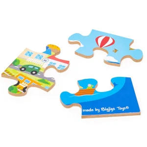 Fashion Transport Town Floor Puzzle Wooden Puzzles And Activity Toys | Children's Wooden Puzzles