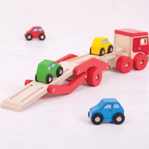 Outlet Transporter Lorry Wooden Push And Pull Along Toys | Wooden Toy Cars For Children