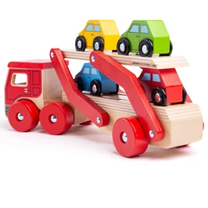 Outlet Transporter Lorry Wooden Push And Pull Along Toys | Wooden Toy Cars For Children