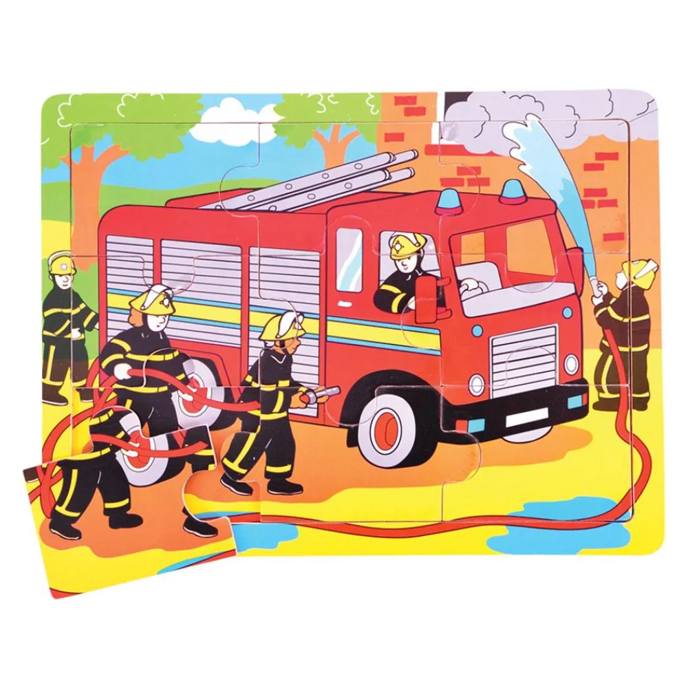 tray_puzzle_fire_engine_0.webp Hot Tray Puzzle Fire Engine Wooden Puzzles And Activity Toys | Children's Wooden Puzzles
