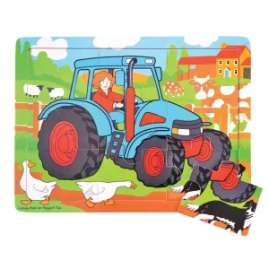 Clearance Tray Puzzle Tractor Wooden Puzzles And Activity Toys | Children's Wooden Puzzles