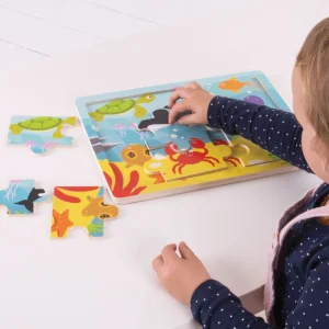 Clearance Tray Puzzle (Underwater) Wooden Puzzles And Activity Toys | Children's Wooden Puzzles