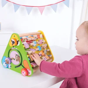 Fashion Triangular Activity Centre Wooden Puzzles And Activity Toys | Activity Toys & Games