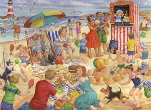 Fashion Trip To The Seaside – BIG 250 Piece Jigsaw Puzzle Children's Wooden Puzzles