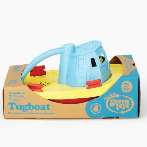 Online Tugboat (Blue) Bath Toys | Wooden Toy Cars For Children