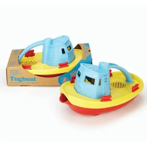 Online Tugboat (Blue) Bath Toys | Wooden Toy Cars For Children