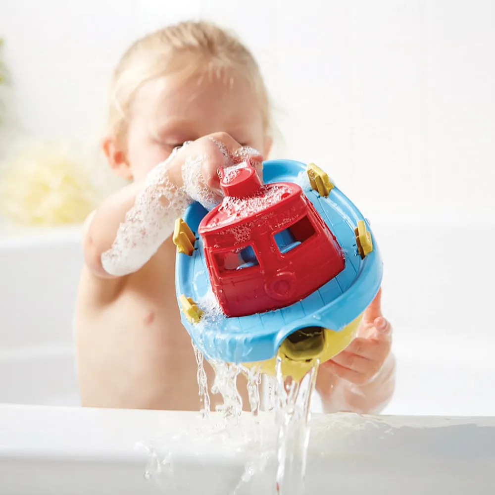 tugboat_red_2.webp Online Tugboat (Red) Bath Toys | Wooden Toy Cars For Children