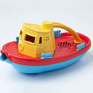 Hot Tugboat (Yellow) Bath Toys | Wooden Toy Cars For Children