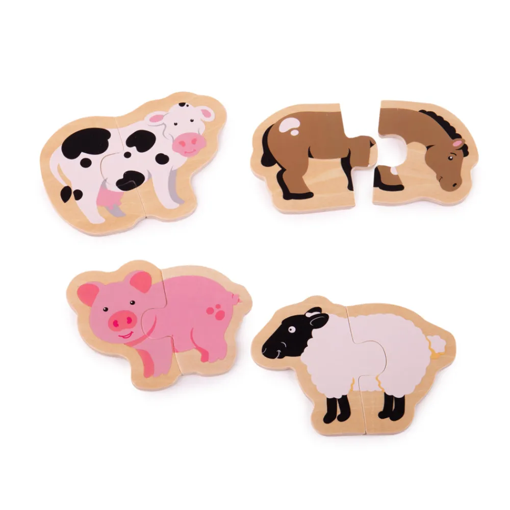 two_piece_puzzles_farm_0.webp New Two Piece Puzzles (Farm) Wooden Puzzles And Activity Toys | Children's Wooden Puzzles