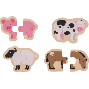 New Two Piece Puzzles (Farm) Wooden Puzzles And Activity Toys | Children's Wooden Puzzles