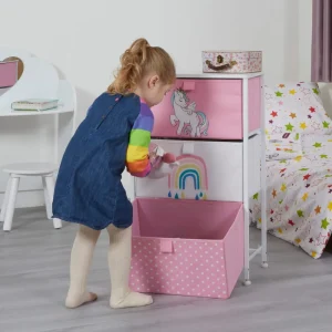 Best Unicorn 3 Drawer Kids Storage Chest Kids Kid’s Furniture