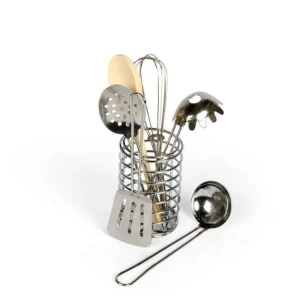 New Utensil Pot Wooden Toy Food Sets | Shopping Role Play