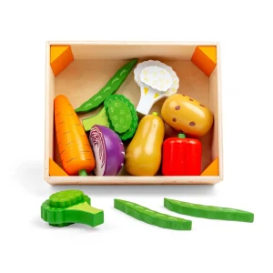 Best Vegetable Crate Wooden Toy Food Sets | Shopping Role Play