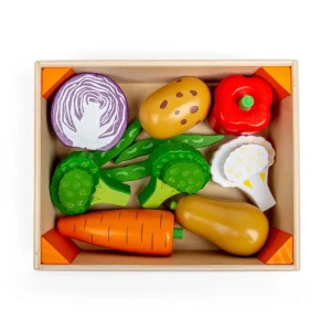 Best Vegetable Crate Wooden Toy Food Sets | Shopping Role Play