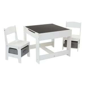 Sale White Table and Chairs with Storage Bins Kids Kid’s Furniture