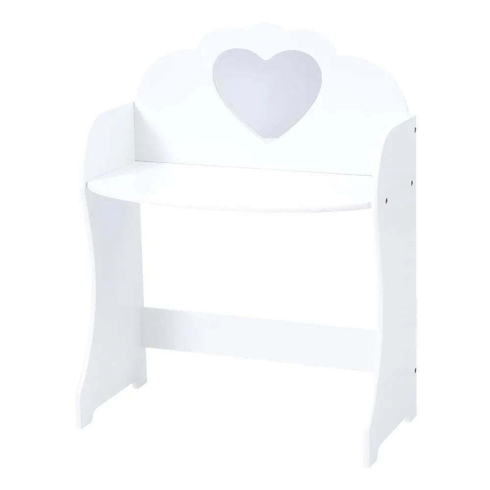 white_wooden_dressing_tab_3.webp Outlet White Wooden Dressing Table and Stool Kids Kid’s Furniture