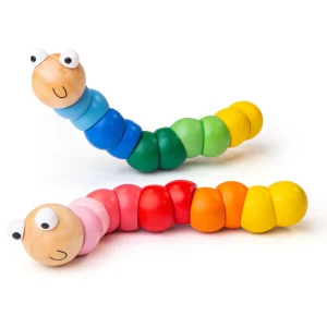 Best Wiggly Worm (Pack of 2) Wooden Farm Sets & Animal Toys