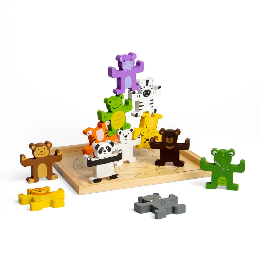 wild_animal_stacker_0.webp Outlet Wild Animal Stacker Wooden Puzzles And Activity Toys | Traditional Wooden Toys