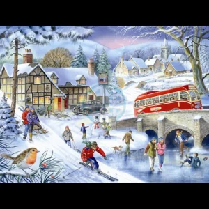 Fashion Winter Games – 1000 Piece Jigsaw Puzzle Children's Wooden Puzzles