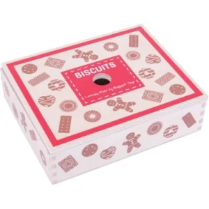 Hot Wooden Box of Biscuits Wooden Toy Food Sets