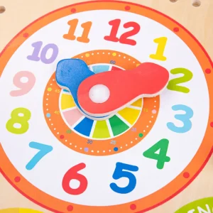 Outlet Wooden Clock and Calendar Kids Traditional Wooden Toys | Activity Toys & Games