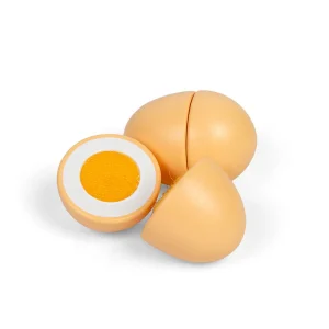 Clearance Wooden Hard Boiled Egg (2 Pack) Play Shop Cook And Share | Wooden Toy Food Sets