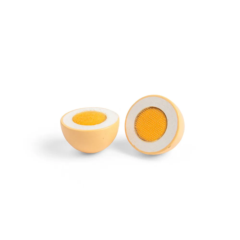 wooden_hard_boiled_egg__p_1.webp Clearance Wooden Hard Boiled Egg (2 Pack) Play Shop Cook And Share | Wooden Toy Food Sets