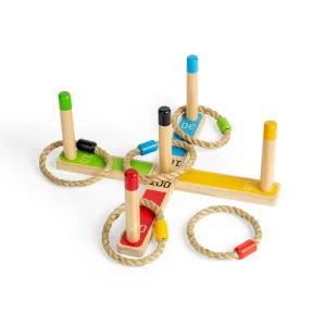 Clearance Wooden Quoits Traditional Wooden Games
