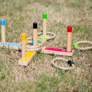 Clearance Wooden Quoits Traditional Wooden Games