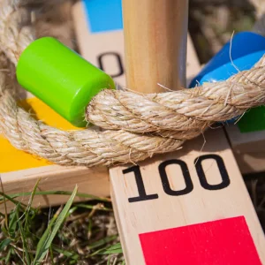 Clearance Wooden Quoits Traditional Wooden Games