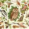 Fashion Woodland Birds – BIG 500 Piece Jigsaw Puzzle Children's Wooden Puzzles