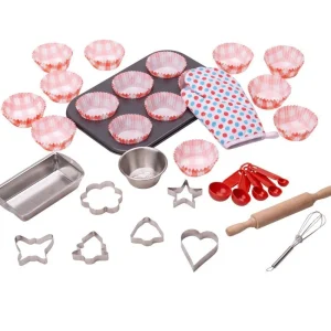 Fashion Young Chef’s Baking Set Pretend Play Kitchens | Wooden Toy Food Sets