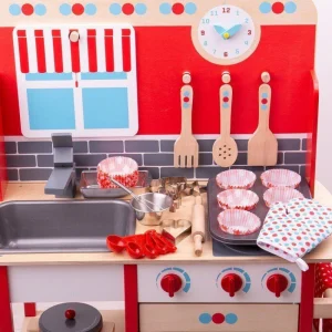 Fashion Young Chef’s Baking Set Pretend Play Kitchens | Wooden Toy Food Sets
